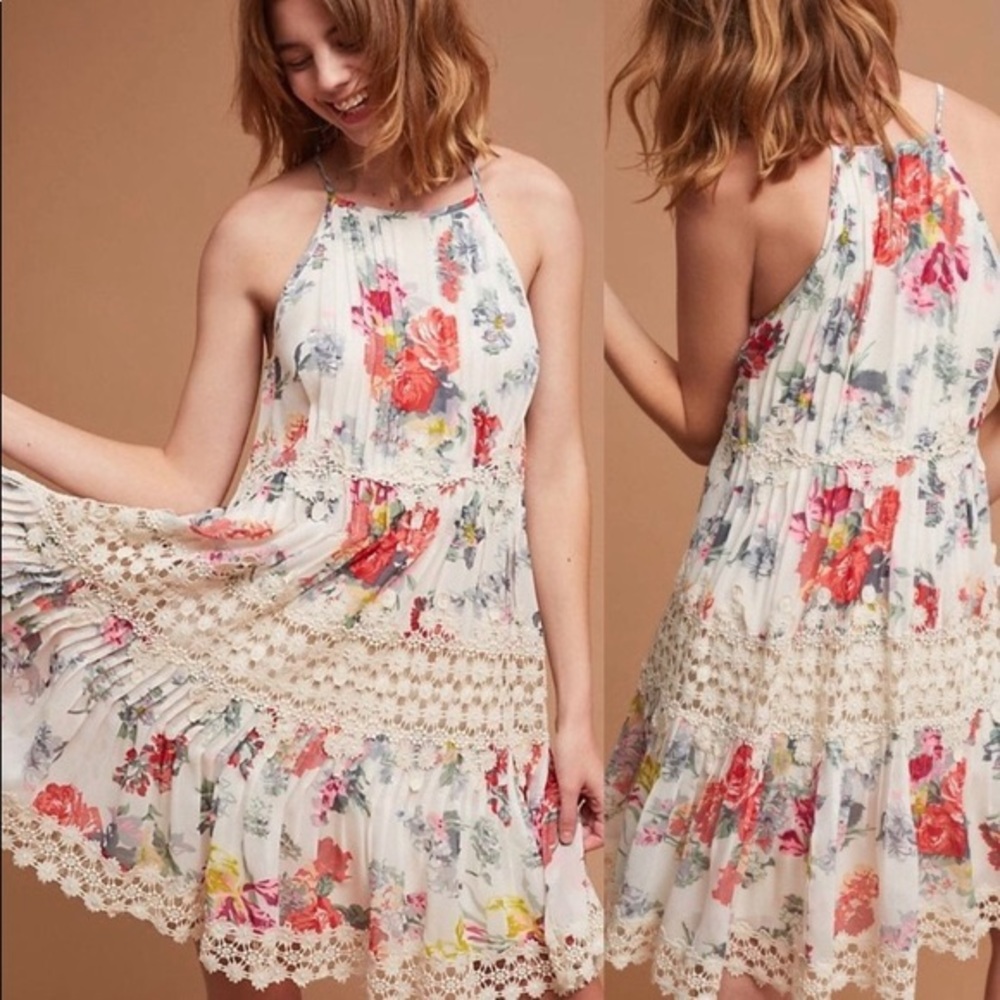 Anthropologie Ranna Gill Kalila Floral Dress